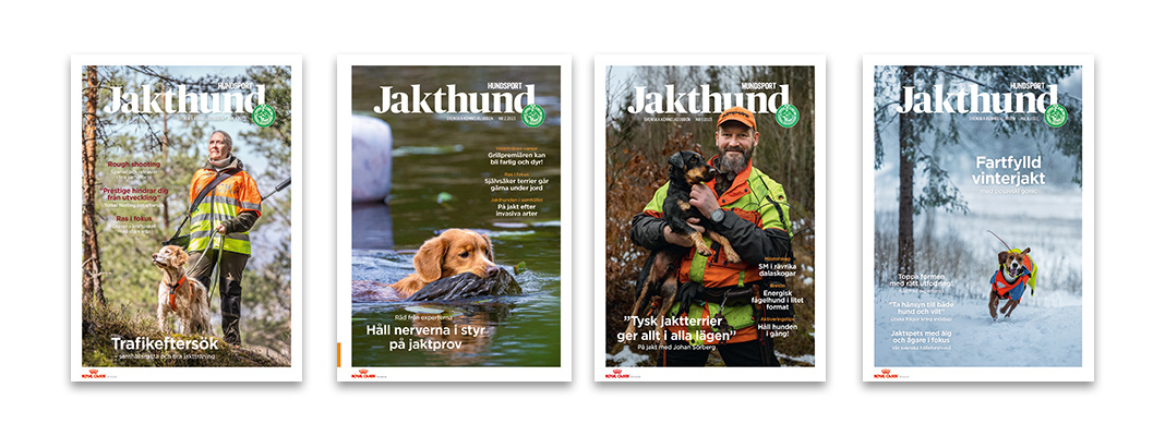 Omslagsbilder från tidningen Hundsport Jakthund