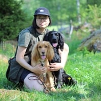 Tilde-Lu Storm med sina hundar