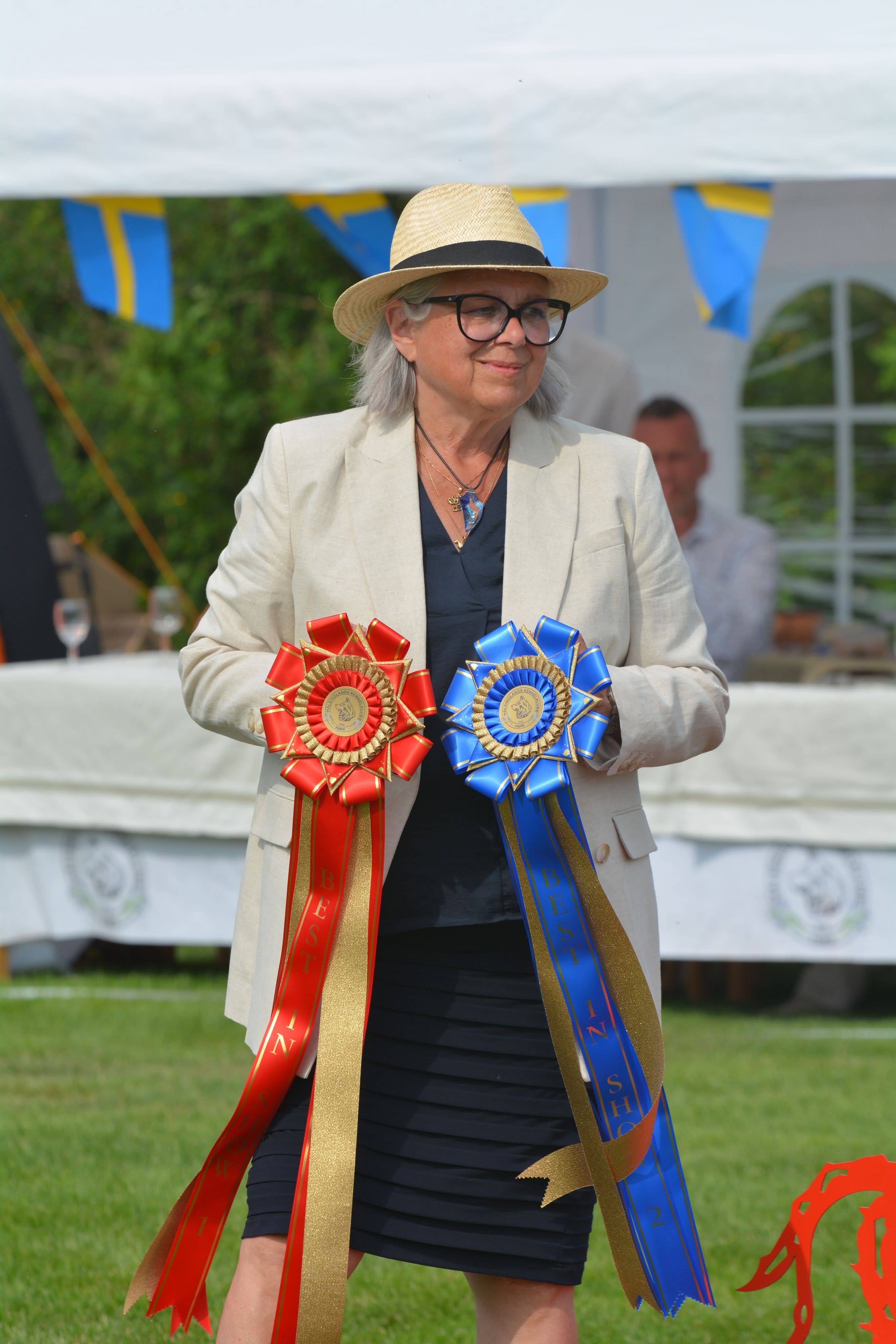 Maritha Östlund-Holmsten, domare på Stockholm Hundmässa 2025