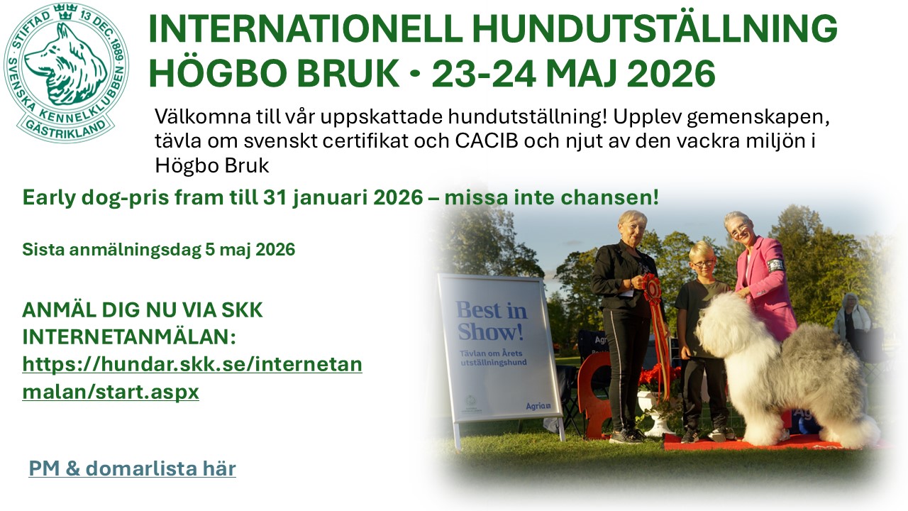 Annons för IDS Högbo Bruk 2026