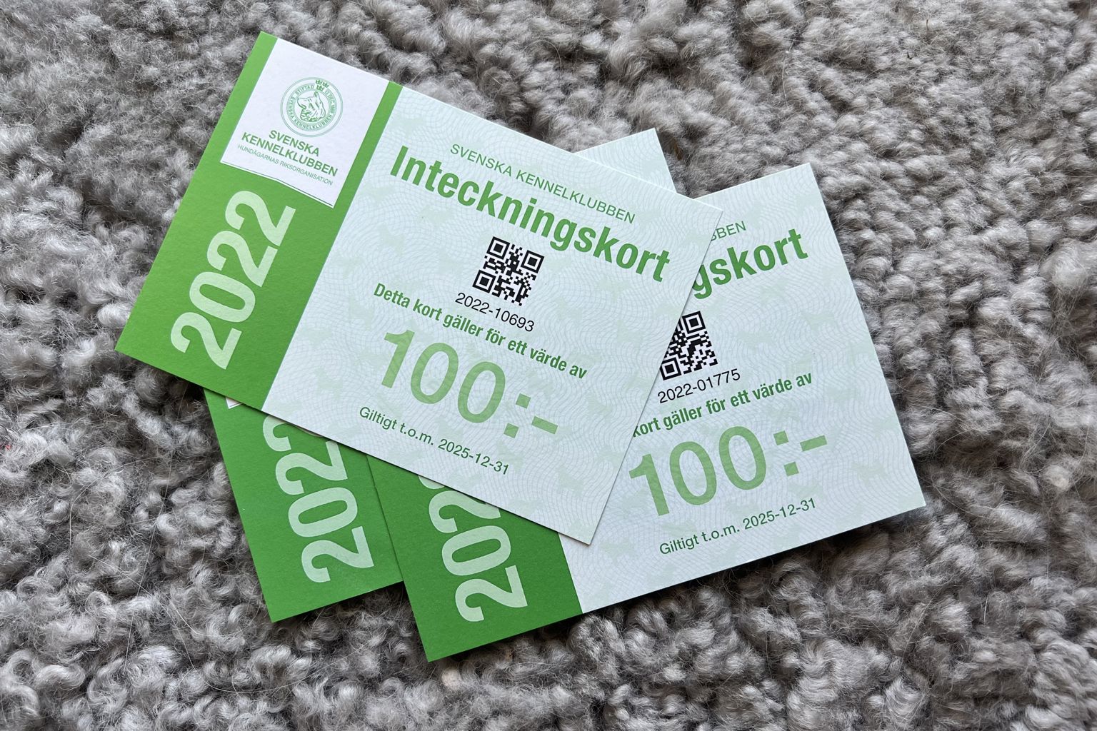 Inteckningskort
